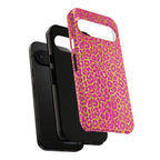 Pink Gold Leopard Tough Case for iPhone, Galaxy, or Google Pixel