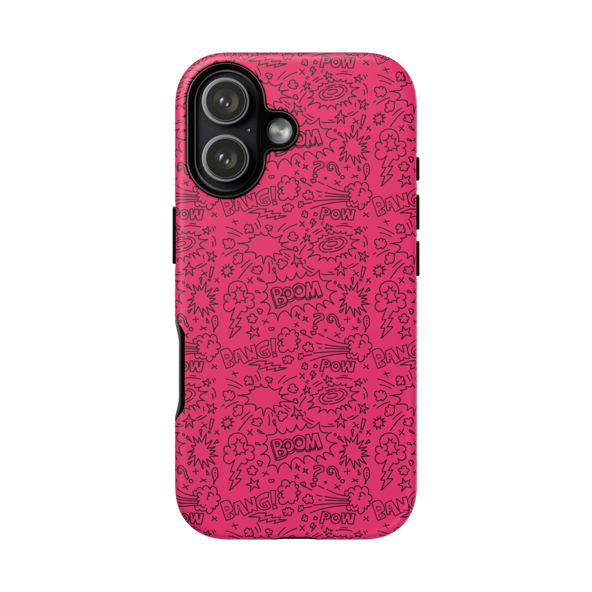 Pink Wow Tough Case for iPhone, Galaxy, or Google Pixel