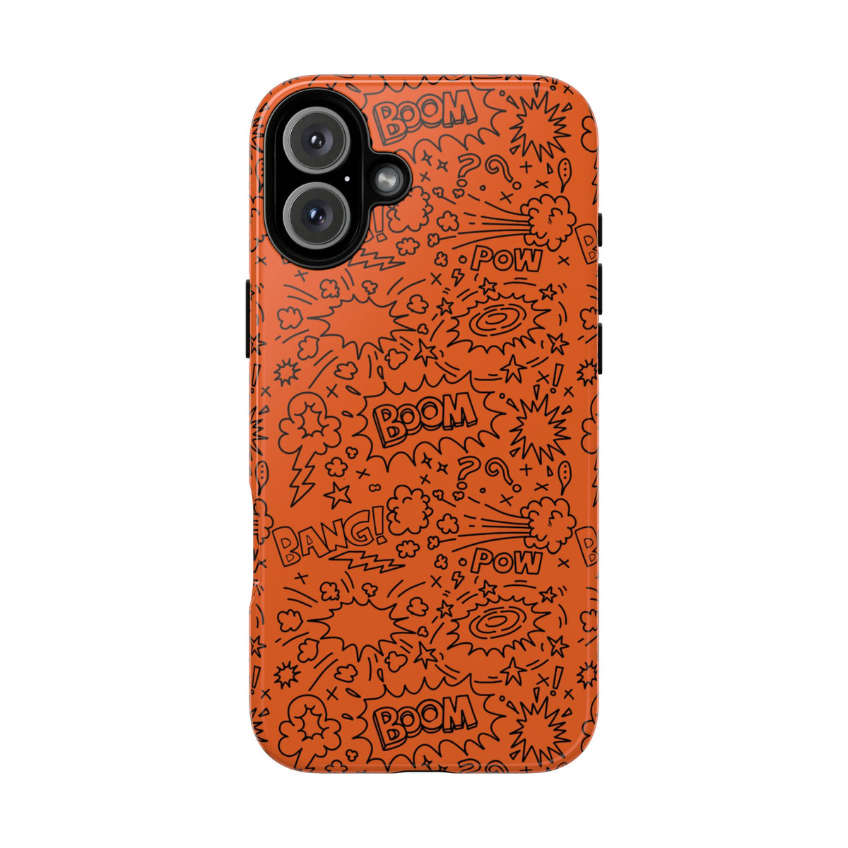 Wow Orange Tough Case for iPhone, Galaxy, or Google Pixel