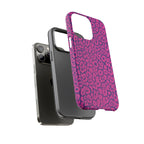 Pink Purple Leopard Tough Phone Case iPhone, Galaxy and Google Pixel
