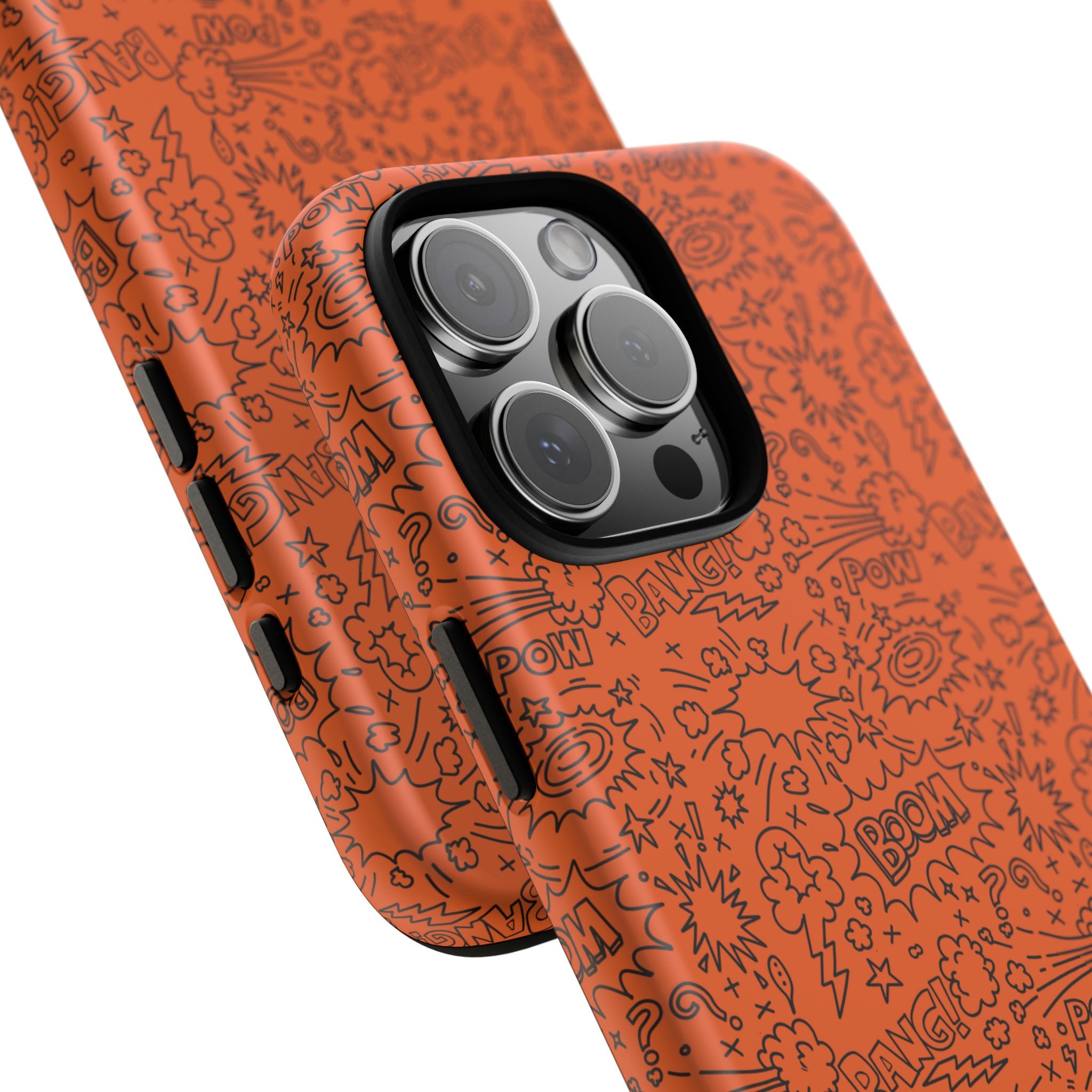 Wow Orange Tough Case for iPhone, Galaxy, or Google Pixel