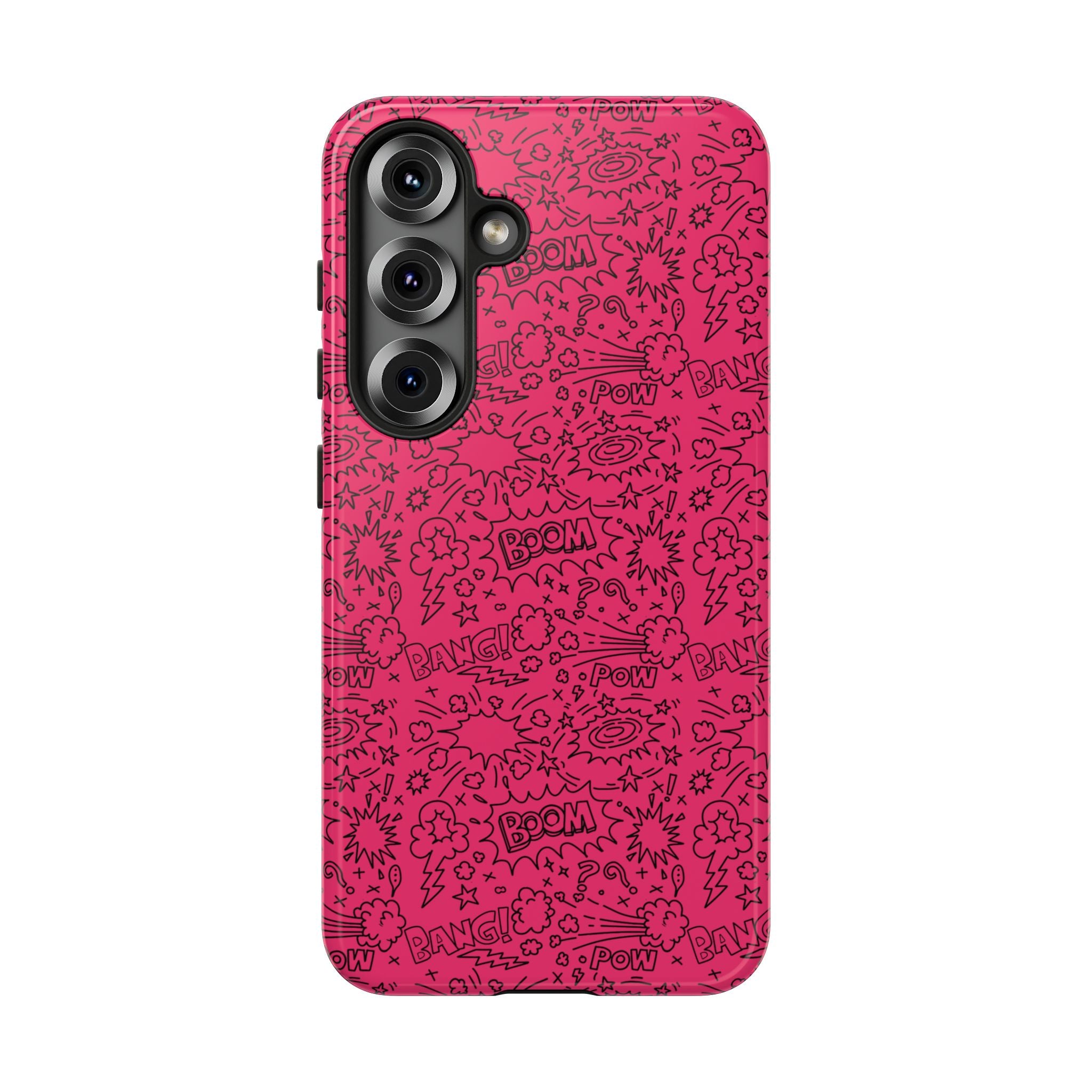 Pink Wow Tough Case for iPhone, Galaxy, or Google Pixel