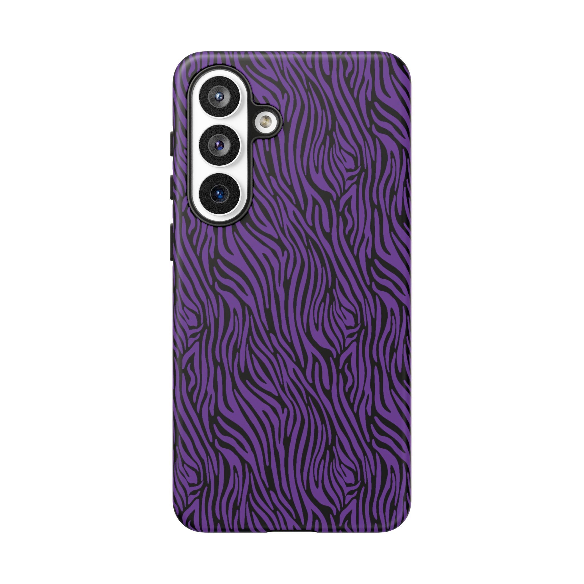 Purple Zebra Tough Phone Case for iPhone, Galaxy, or Google Pixel