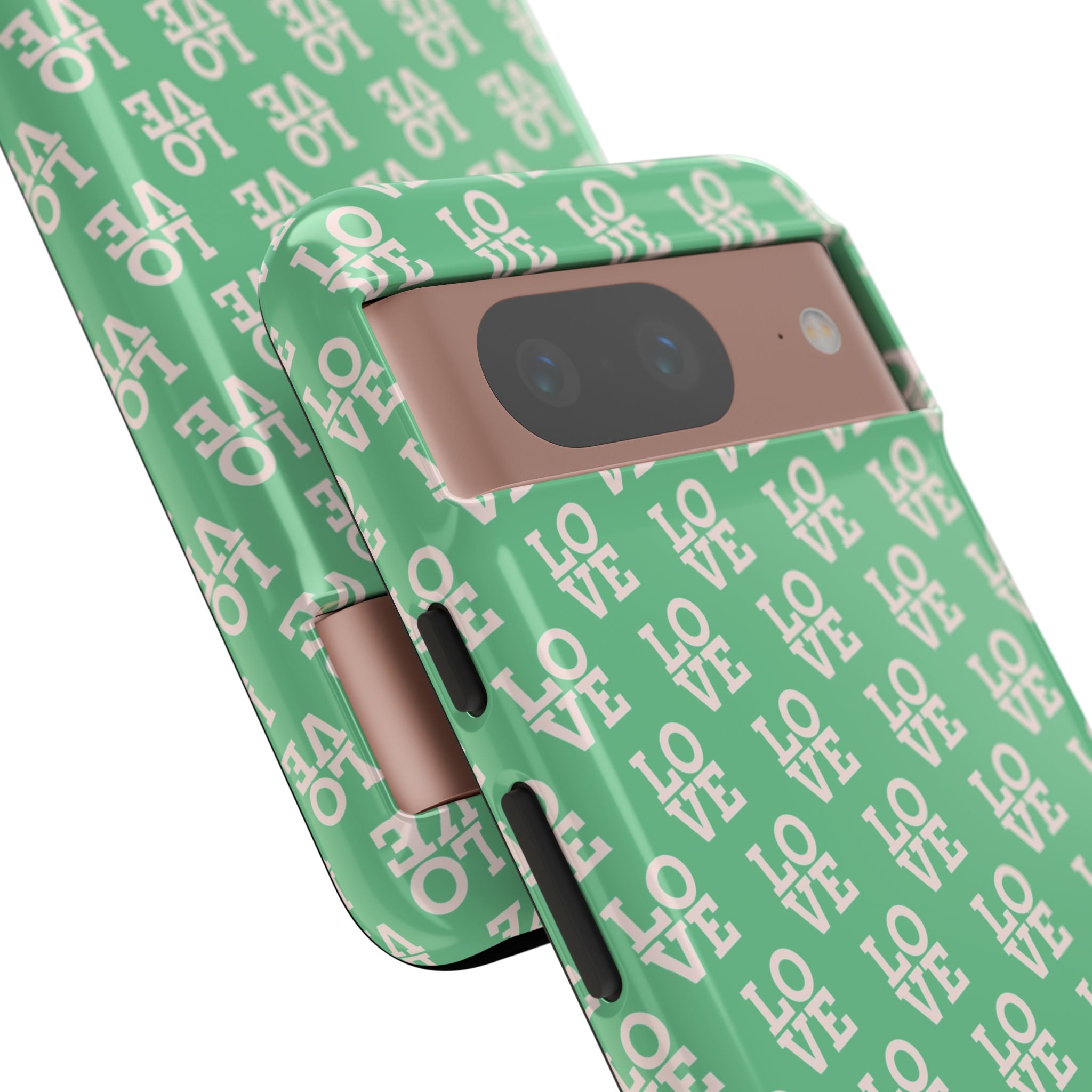 LOVE Aqua Tough Phone Case for iPhone, Galaxy, or Google Pixel