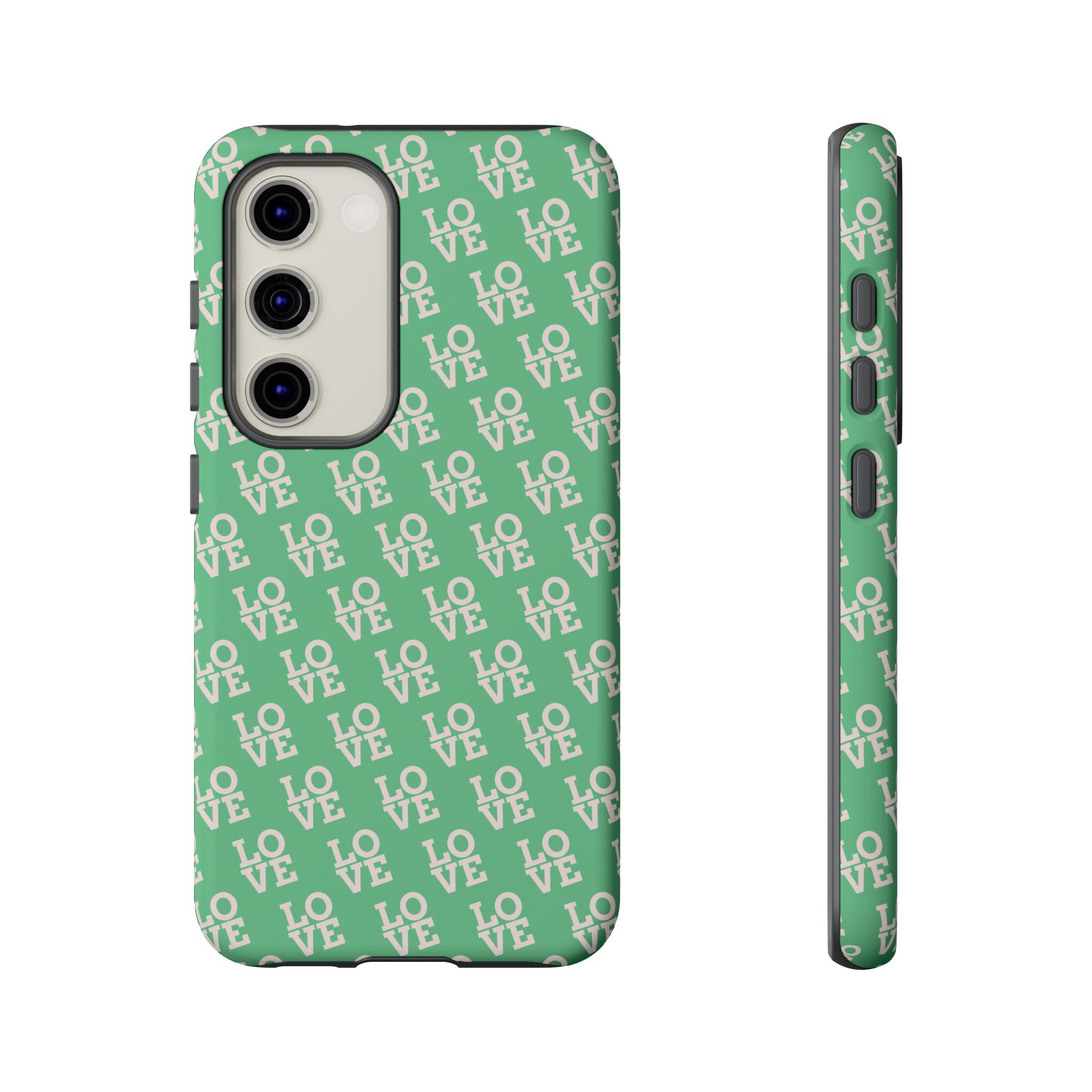 LOVE Aqua Tough Phone Case for iPhone, Galaxy, or Google Pixel