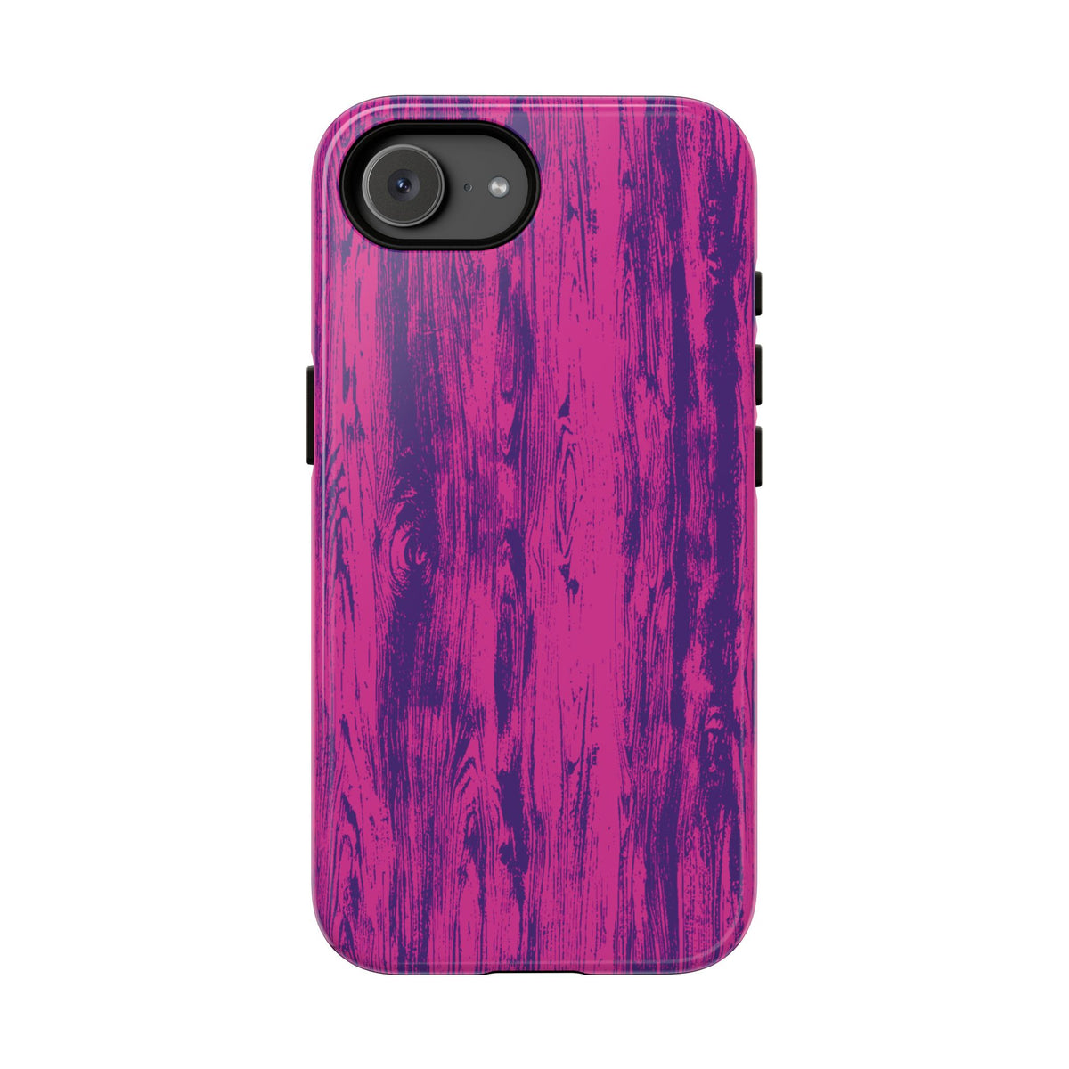 Pink Purple Wood Print Tough Phone Case iPhone, Galaxy, or Google Pixel