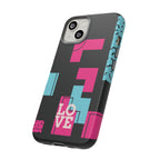 Retro Blocks LOVE Tough Case for iPhone, Galaxy or Google Pixel