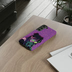 Purple Pink Leopard Kz iPhone, Galaxy and Google Tough Cases