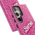 Hot Neon Pink Leopard Barb Tough Phone Case iPhone, Galaxy, or Google Pixel