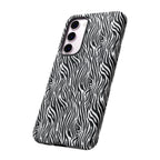 Black and White Zebra Print Tough Case iPhone, Galaxy and Google Pixel