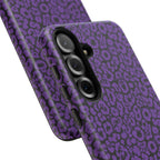 Purple Leopard Tough Case for iPhone, Galaxy or Google Pixel