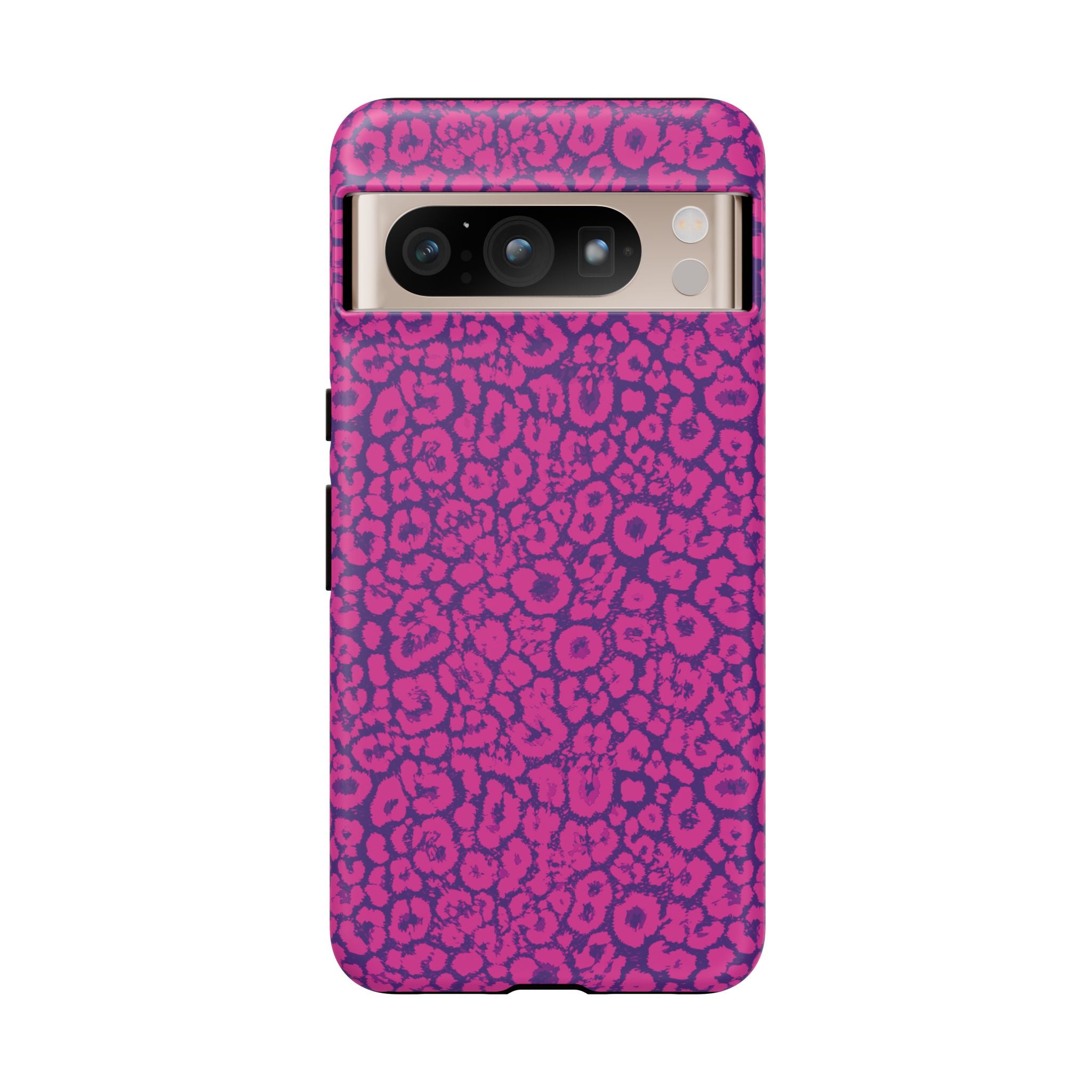 Pink Purple Leopard Tough Phone Case iPhone, Galaxy and Google Pixel