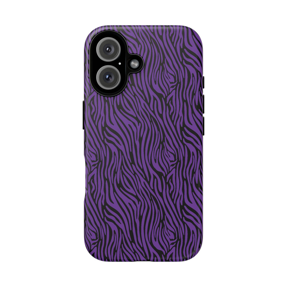 Purple Zebra Tough Phone Case for iPhone, Galaxy, or Google Pixel