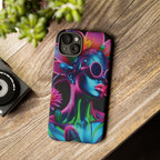Neon Androgen Cactus Flower Tough Phone Case for iPhone, Galaxy, or Google Pixel