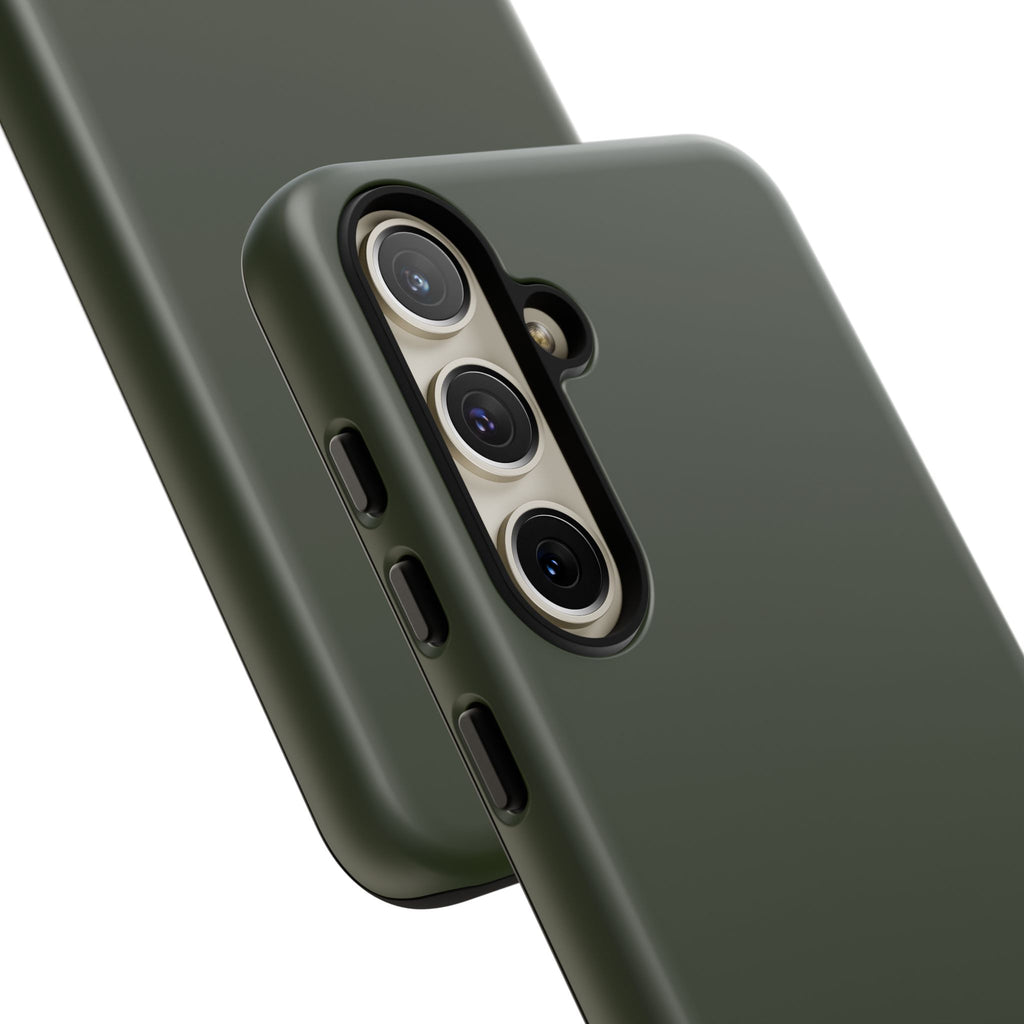 Olive Green Tough Phone Case for iPhone, Galaxy and Google Pixel