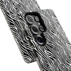 Black and White Zebra Print Tough Case iPhone, Galaxy and Google Pixel
