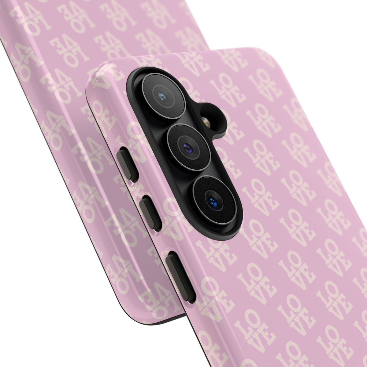 Pink 'LOVE' Pattern Tough Phone Case