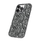 Black and White Zebra Print Tough Case iPhone, Galaxy and Google Pixel