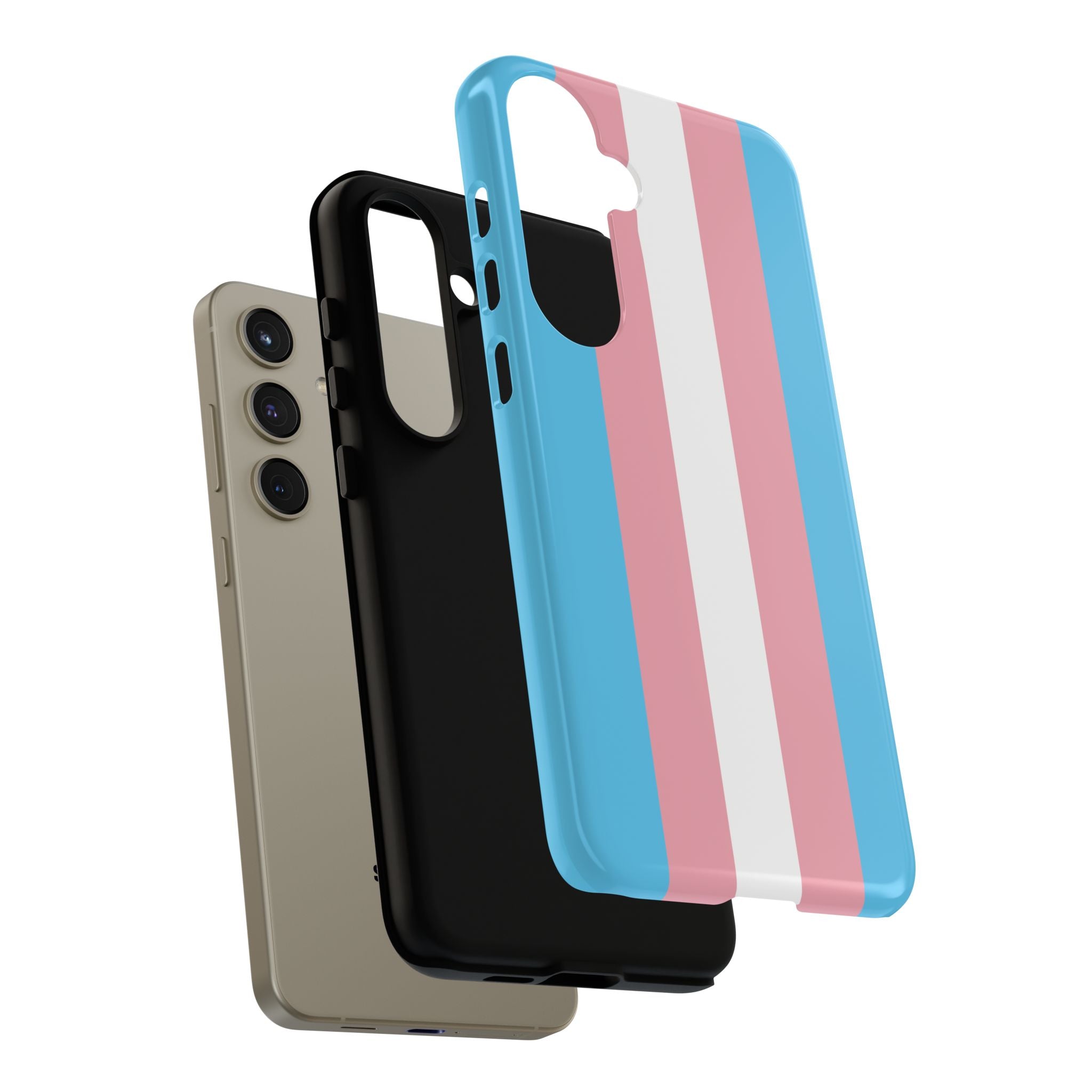 Trans Colors Tough Phone Case for iPhone, Galaxy, or Google Pixel