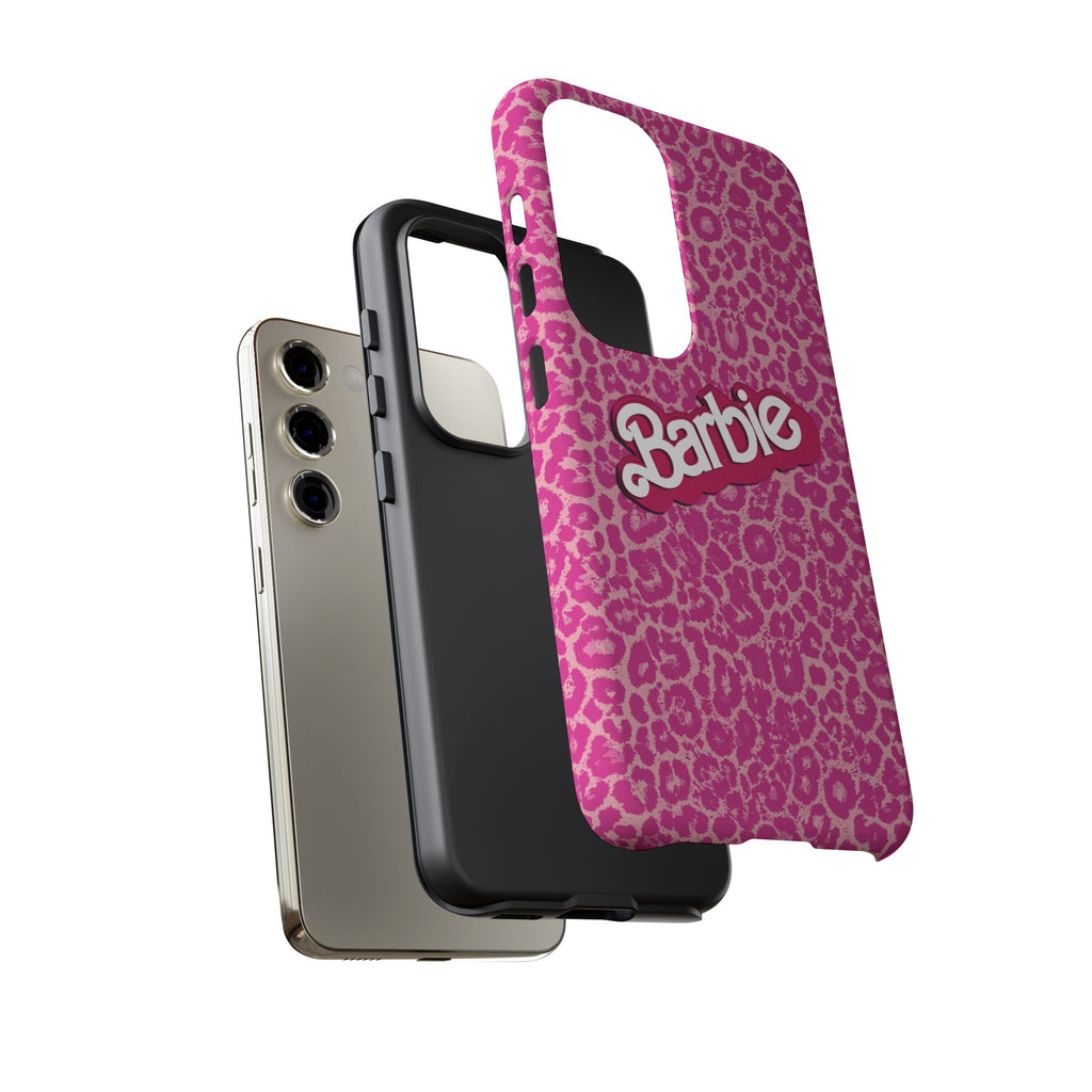 Hot Neon Pink Leopard Barb Tough Phone Case iPhone, Galaxy, or Google Pixel