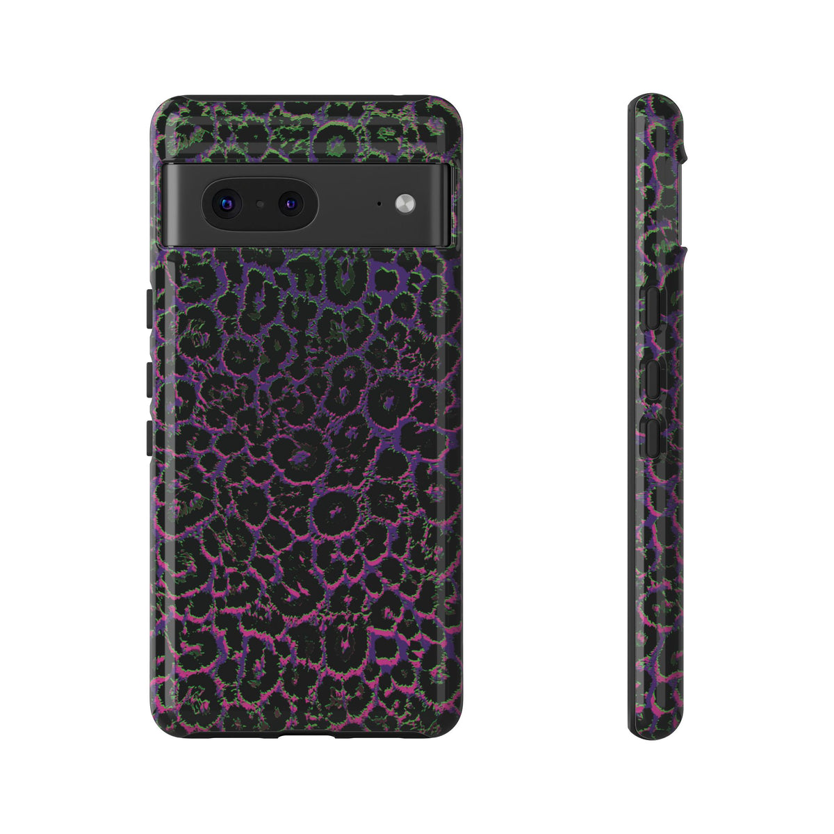Colorful Leopard Tough Phone Case for iPhone, Galaxy, or Google Pixel