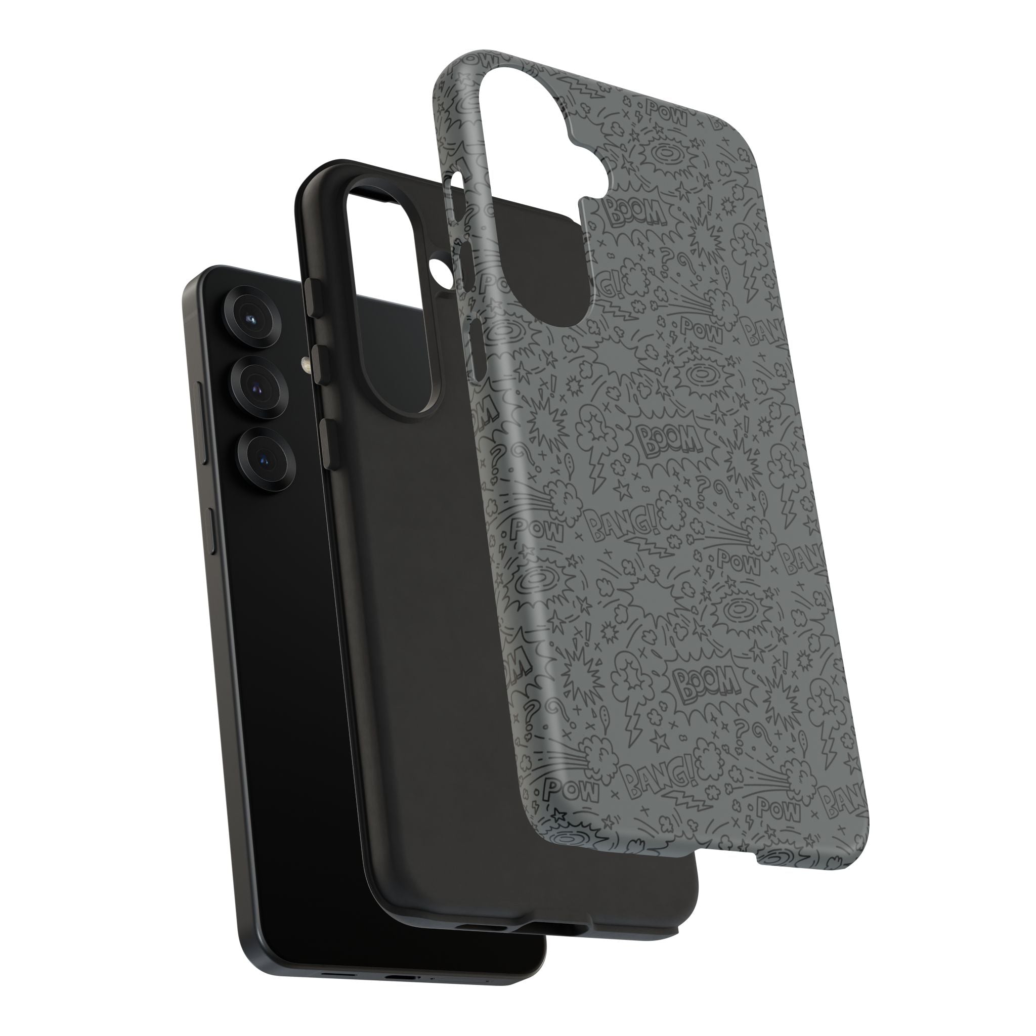 POW BOOM Comics style Tough Phone Case for iPhone, Galaxy, or Google Pixel