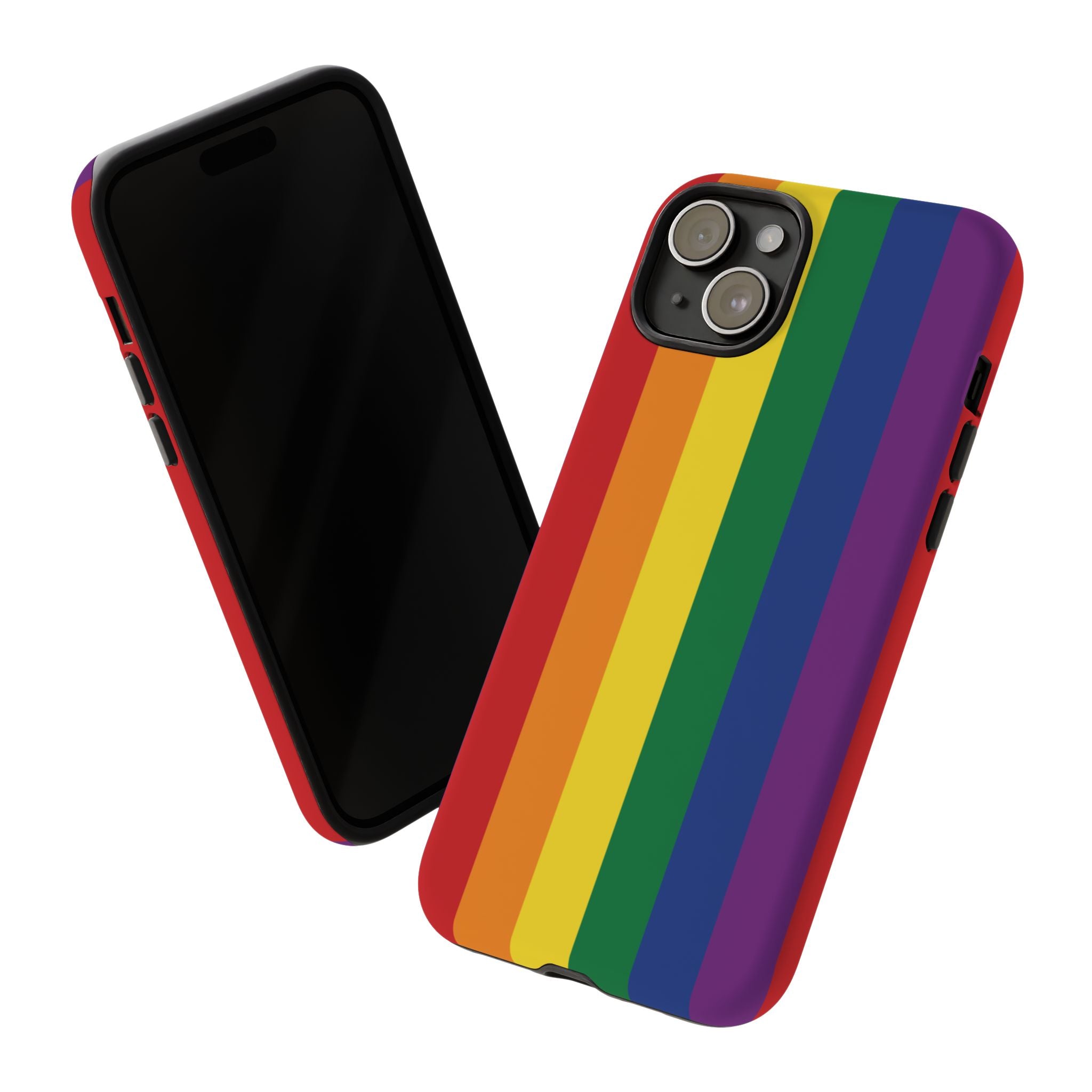 LGBTQ Rainbow Flag Tough Phone Case for iPhone, Galaxy, or Google Pixel