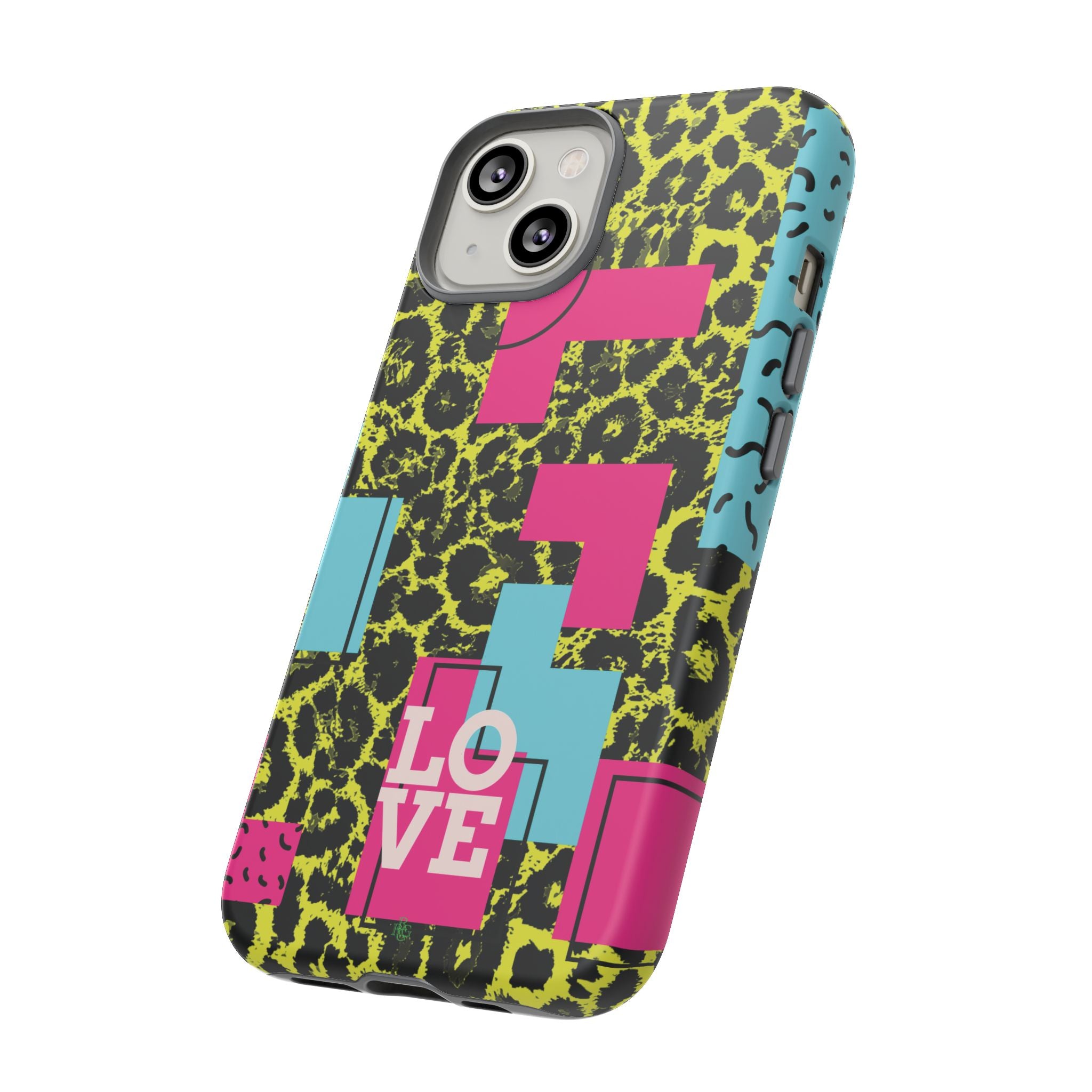 LOVE Neon Yellow RG Phone Case iPhone, Galaxy and Google Tough Cases