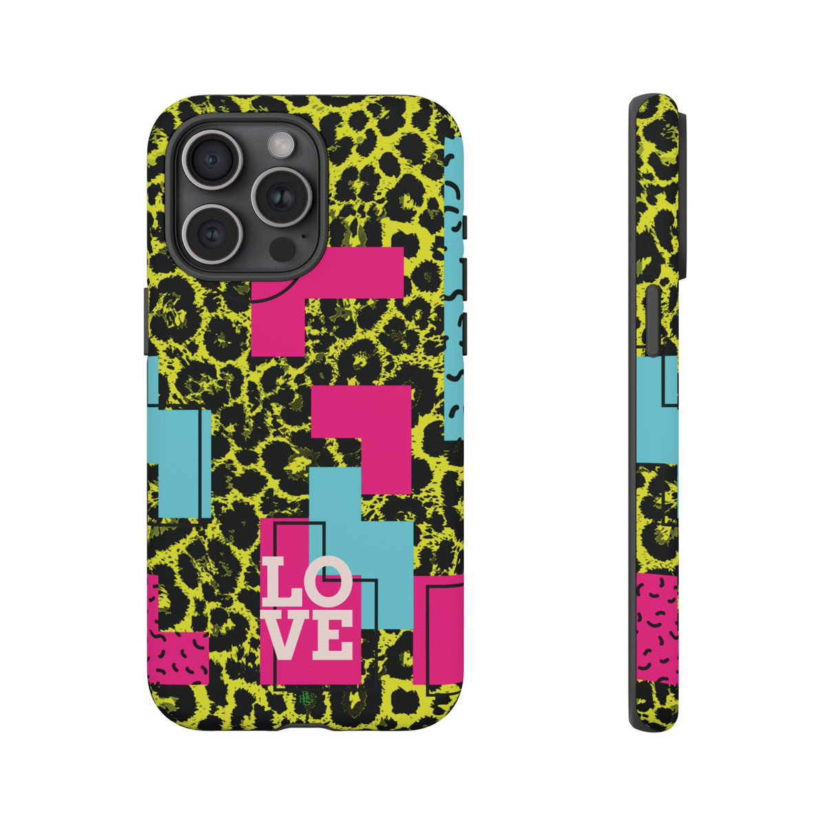 LOVE Neon Yellow RG Phone Case iPhone, Galaxy and Google Tough Cases