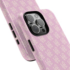 Pink 'LOVE' Pattern Tough Phone Case