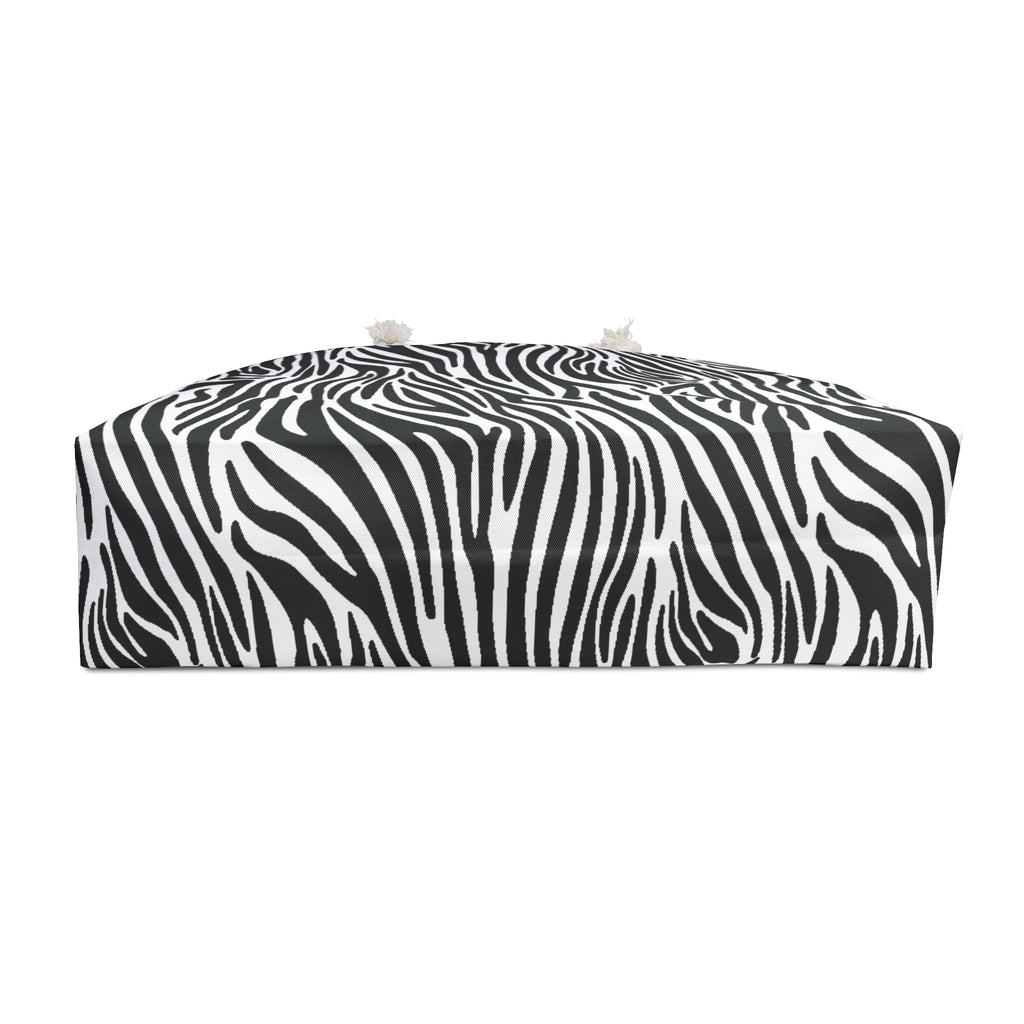 Zebra Eco Friendly Weekender Bag, Travel Tote, Beach Bag