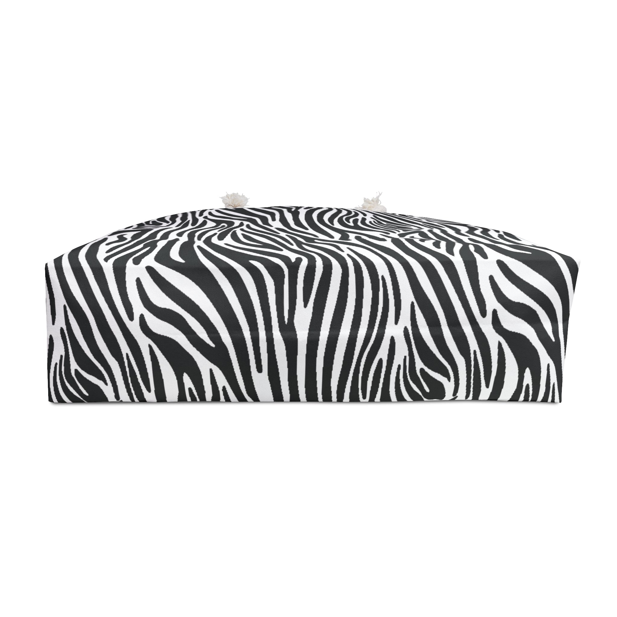 Zebra Eco Friendly Weekender Bag, Travel Tote, Beach Bag