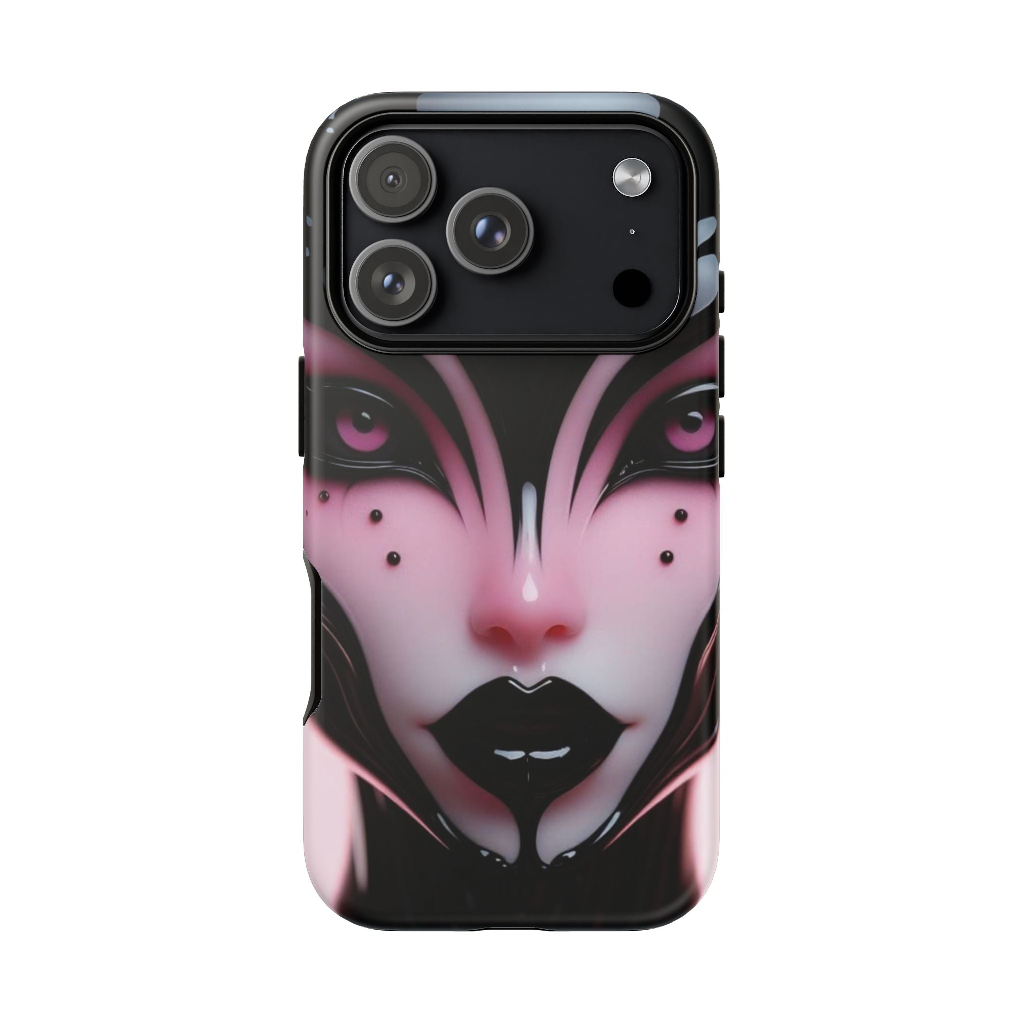Pink Alien Tough Phone Case for iPhone, Galaxy, or Google Pixel