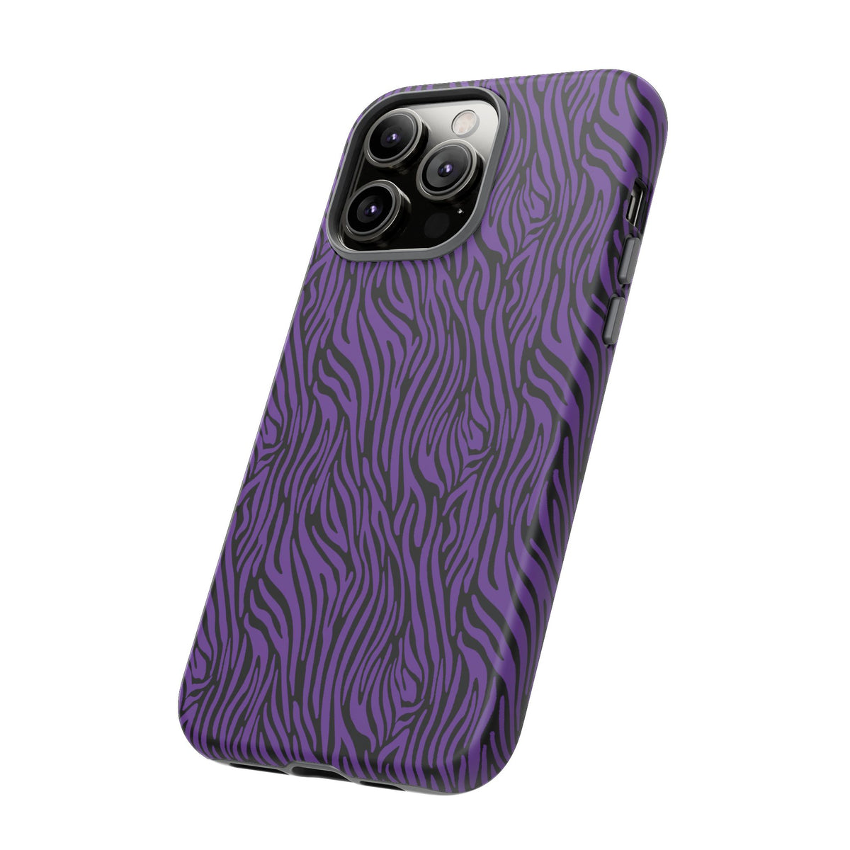 Purple Zebra Tough Phone Case for iPhone, Galaxy, or Google Pixel