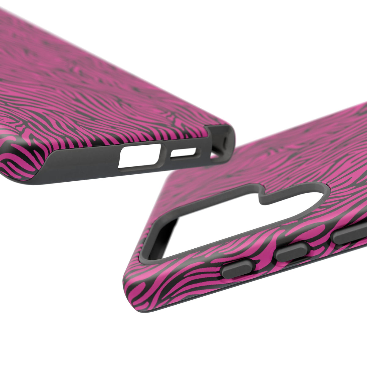 Pink Zebra Tough Phone Case for iPhone, Galaxy, or Google Pixel