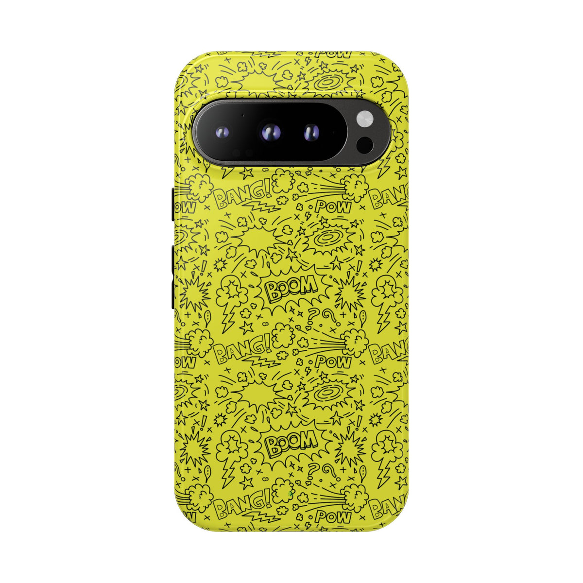 Neon Yellow Wow RG Tough Phone Case for iPhone, Galaxy, or Google Pixel