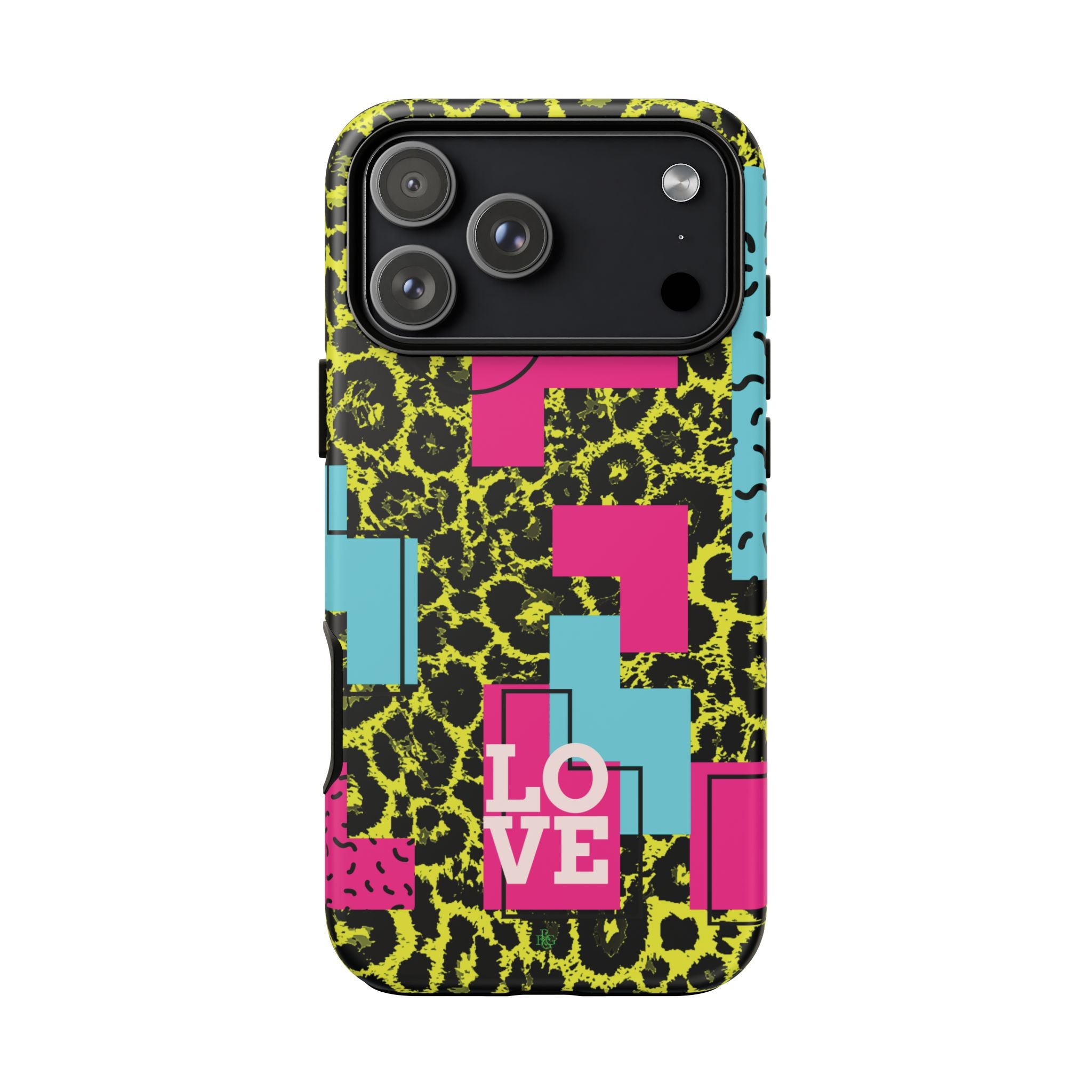 LOVE Neon Yellow RG Phone Case iPhone, Galaxy and Google Tough Cases
