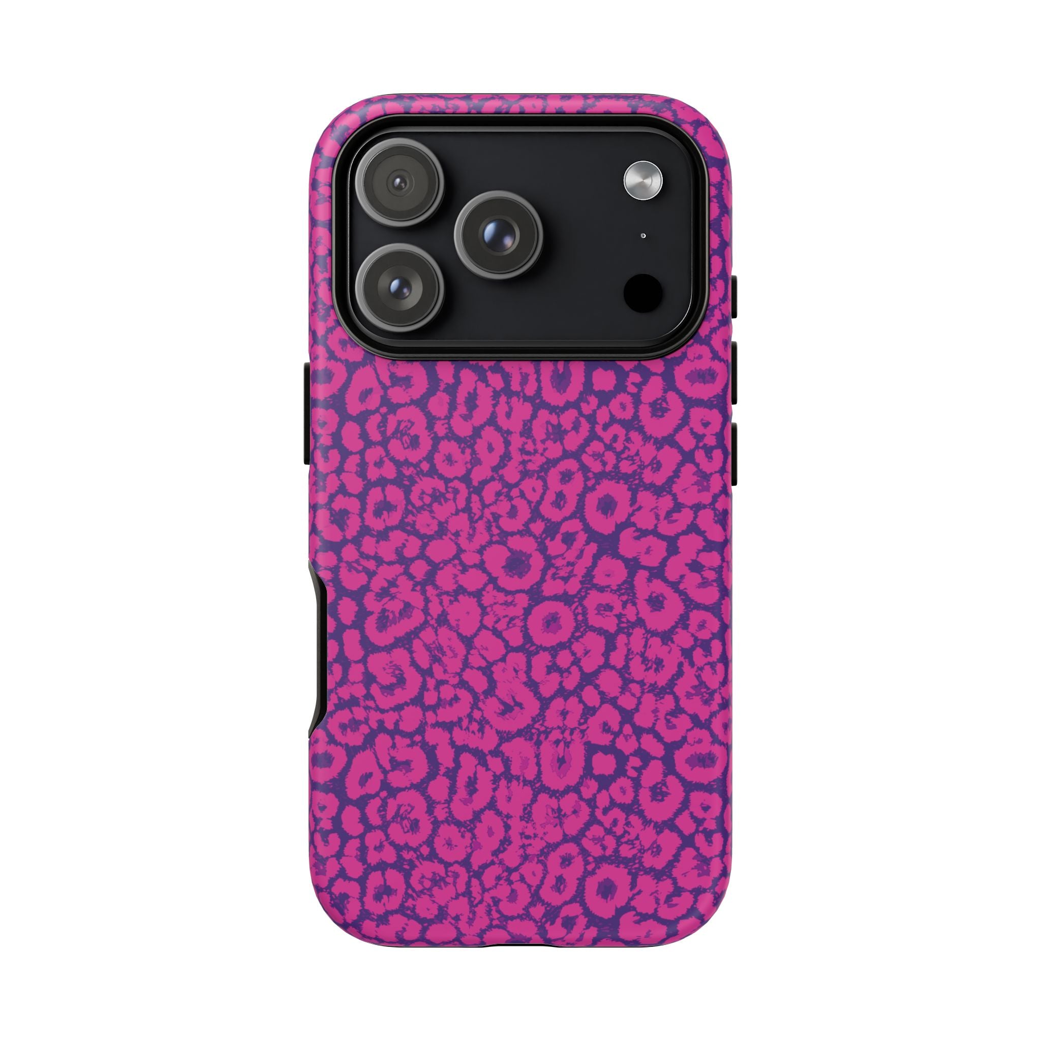 Pink Purple Leopard Tough Phone Case iPhone, Galaxy and Google Pixel