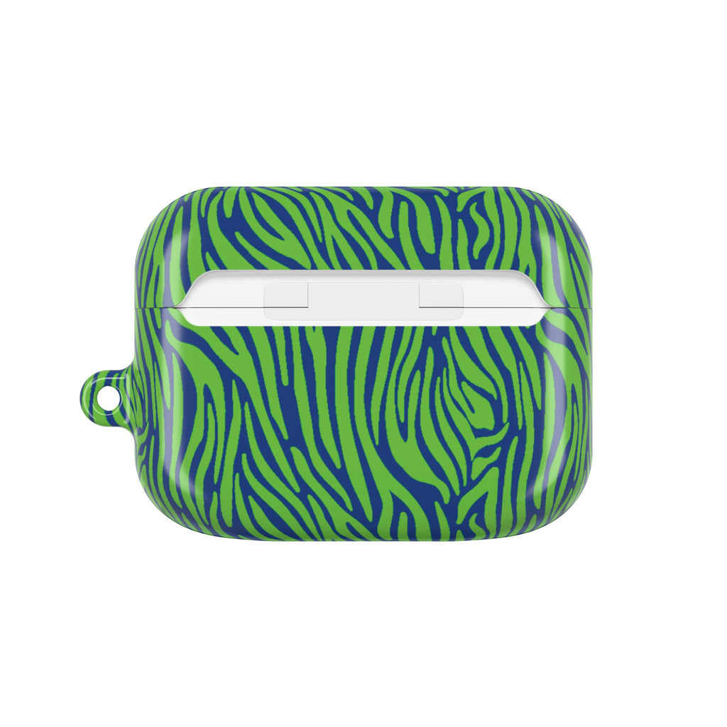 Blue and Green Zebra AirPod Cases