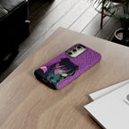 Purple Pink Leopard Kz iPhone, Galaxy and Google Tough Cases
