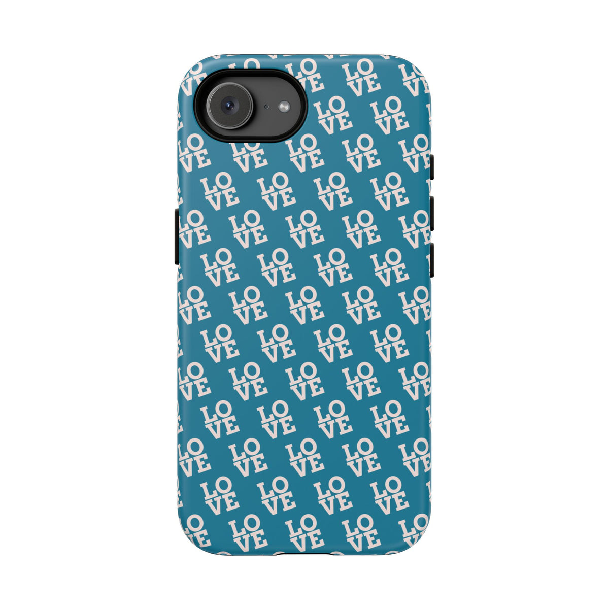 LOVE Teal Green Tough Phone Case iPhone, Galaxy, or Google Pixel