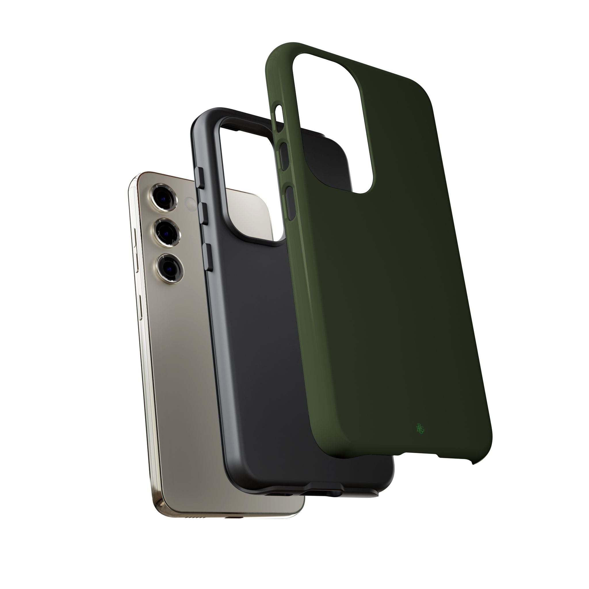 Olive Green Tough Phone Case for iPhone, Galaxy and Google Pixel