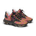 Neon Pink Lime Leopard Women's Mesh Sneakers