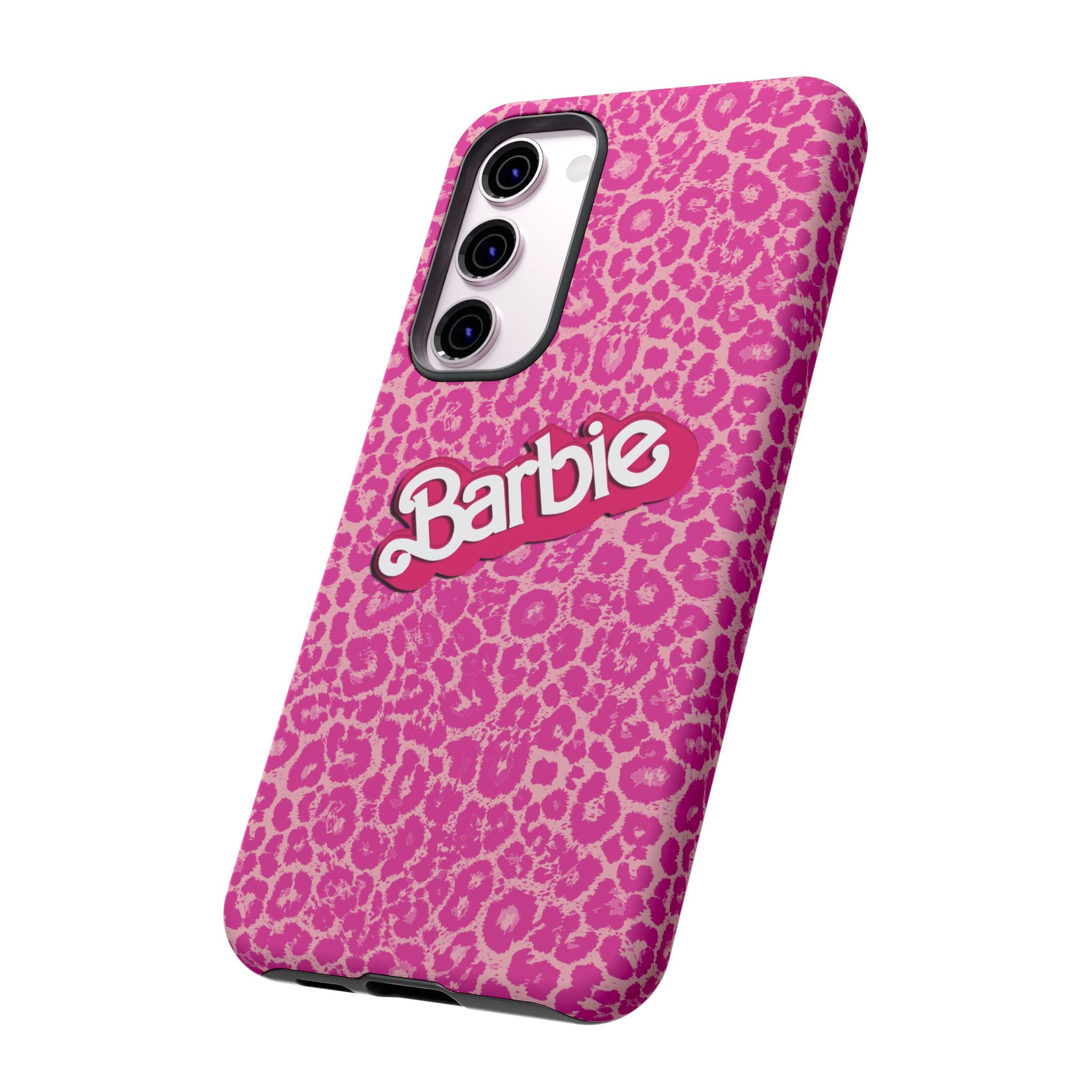 Hot Neon Pink Leopard Barb Tough Phone Case iPhone, Galaxy, or Google Pixel
