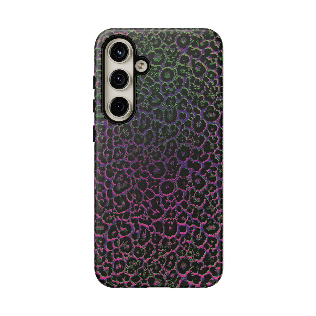 Colorful Leopard Tough Phone Case for iPhone, Galaxy, or Google Pixel