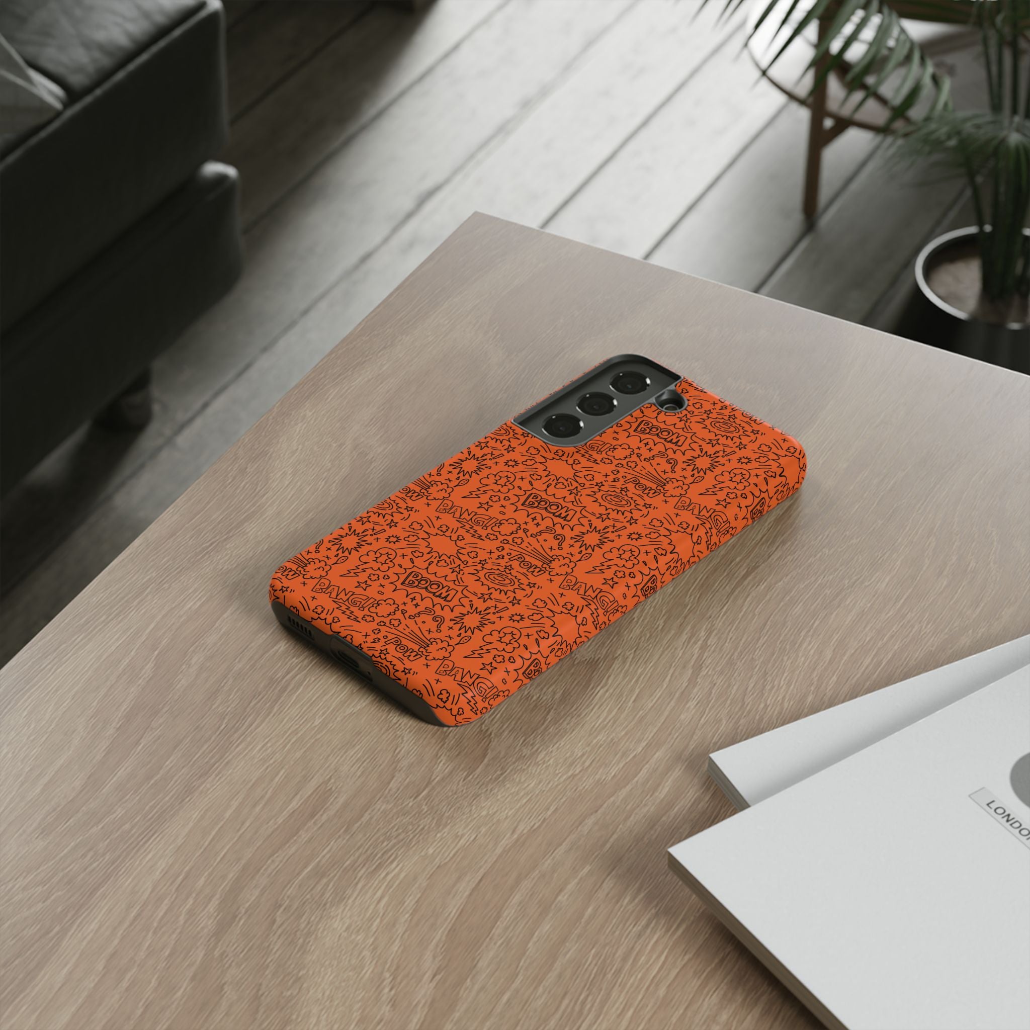 Wow Orange Tough Case for iPhone, Galaxy, or Google Pixel