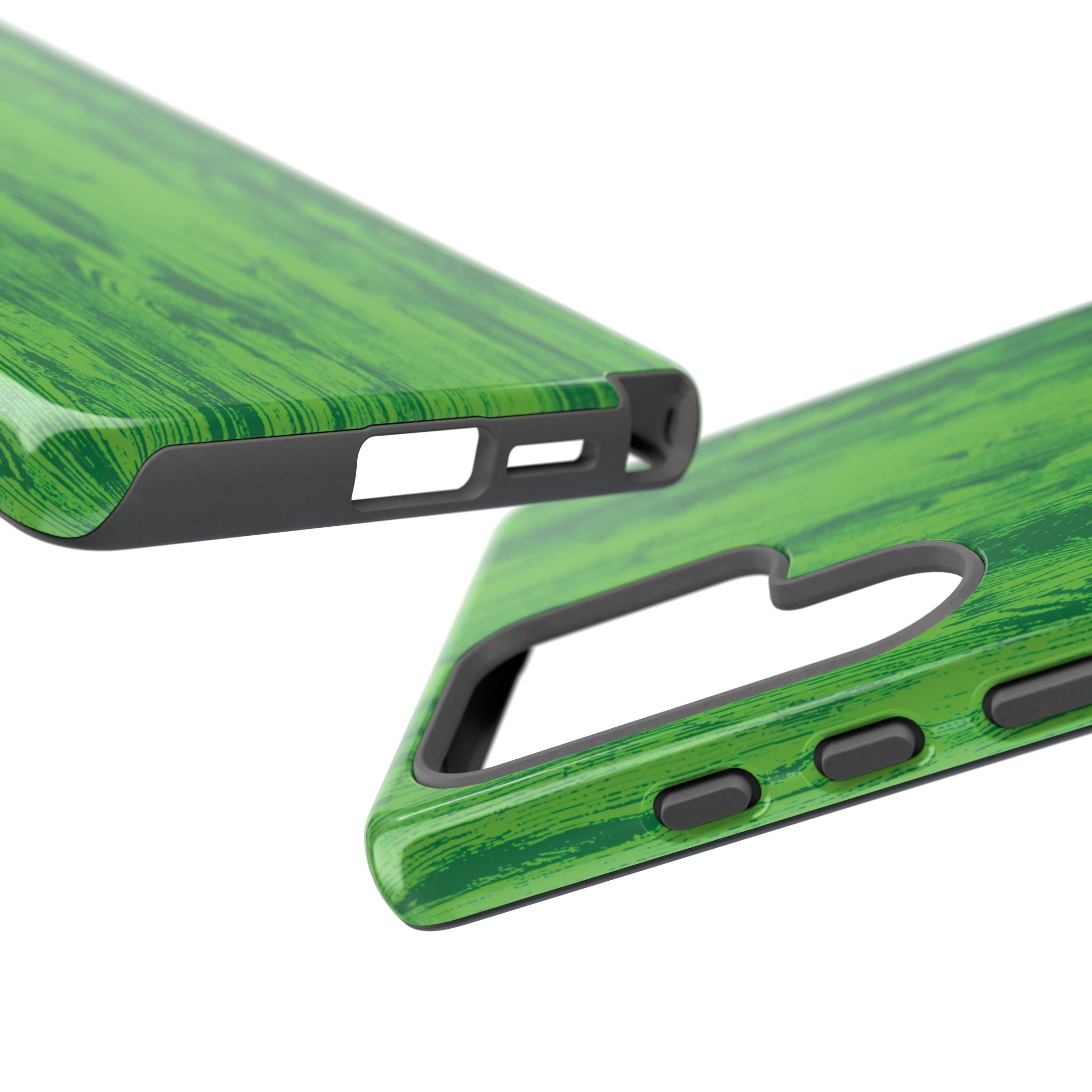 Neon Green Wood Tough Phone Case iPhone, Galaxy, or Google Pixel