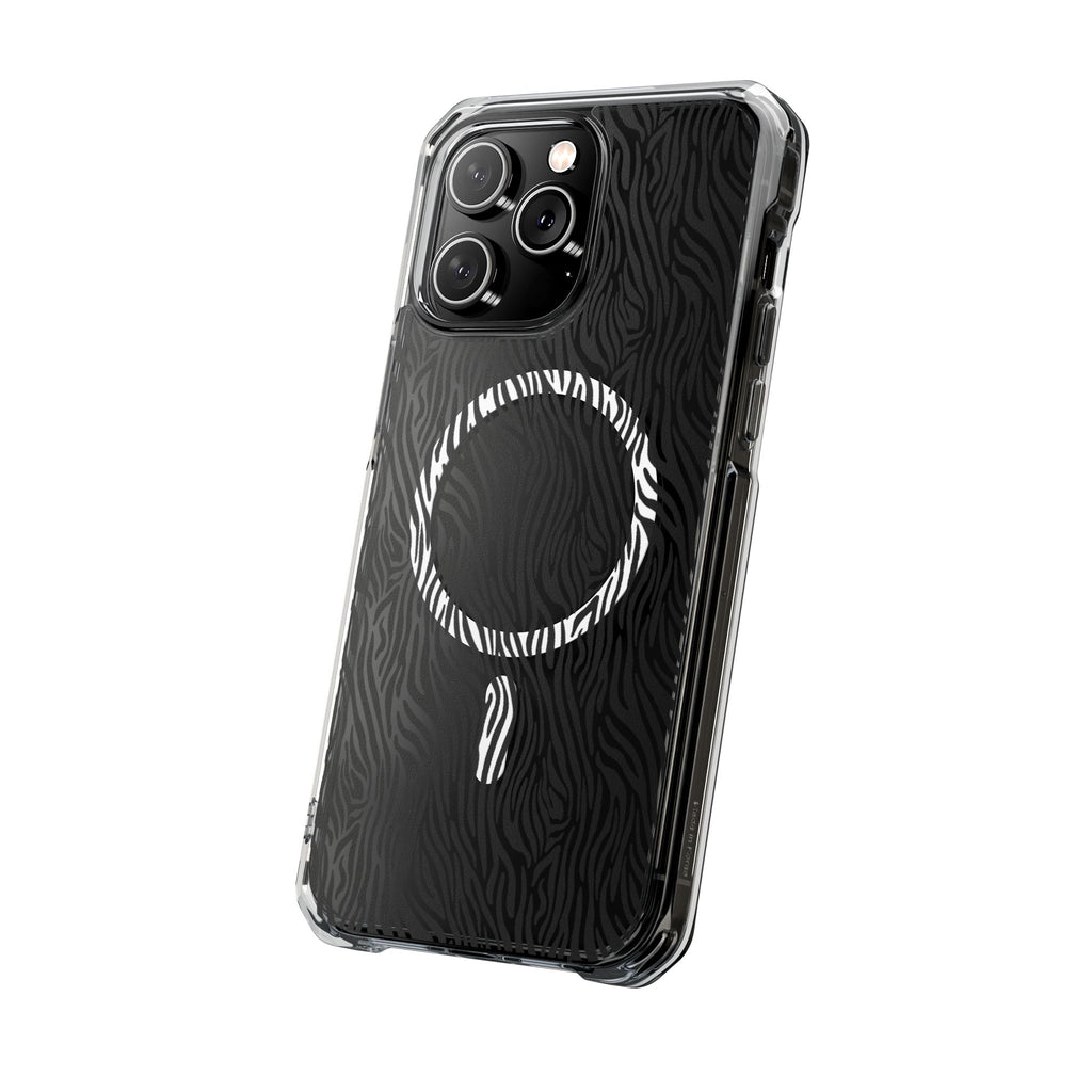 Zebra Magnetic iPhone 14, 15, 16 Series Clear Impact Cases