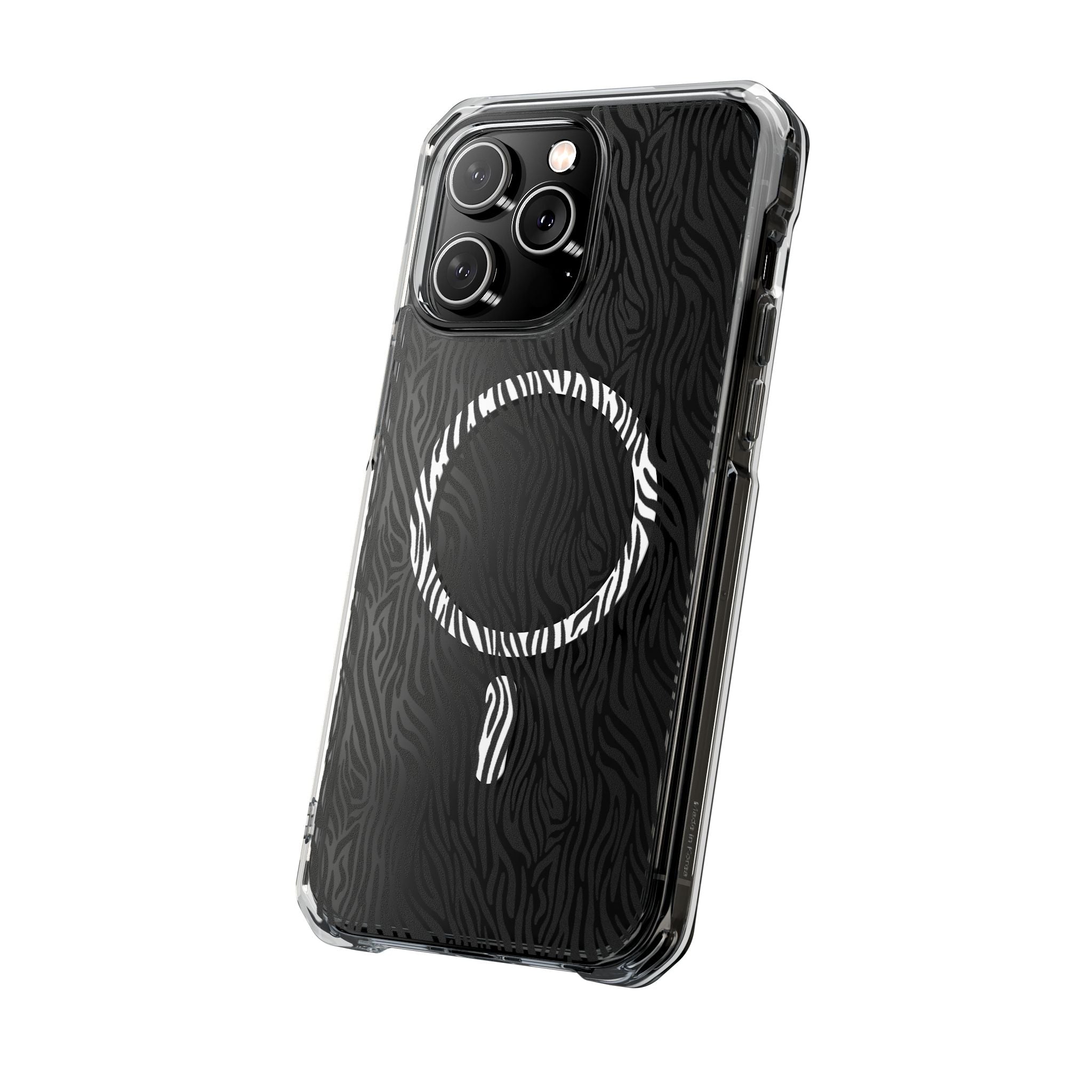Zebra Magnetic iPhone 14, 15, 16 Series Clear Impact Cases