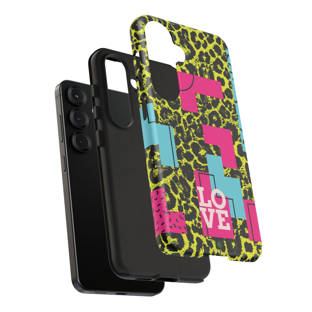 LOVE Neon Yellow RG Phone Case iPhone, Galaxy and Google Tough Cases
